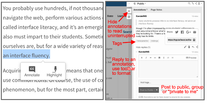 Annotation  Reading On Screen