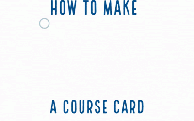 Create a Course Card